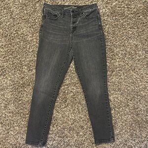 Universal Thread High Rise Skinny Crop Jeans Black 28